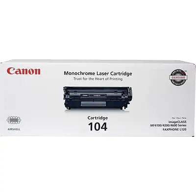 Genuine Canon 104 Black Standard Yield Toner Cartridge (0263B001)