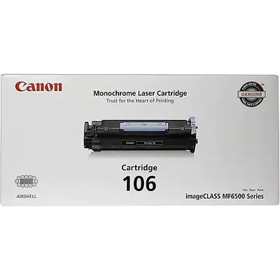 Genuine Canon 106 Black Standard Yield Toner Cartridge (0264B001AA)