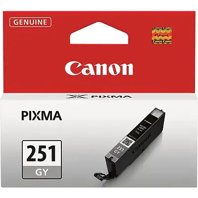 Genuine Canon CLI-251 Gray Standard Yield Ink Cartridge (6517B001)