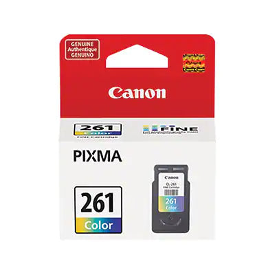 Genuine Canon CL-261 Tri-Color Standard Yield Ink Cartridge (3725C001)