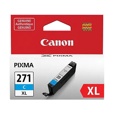 Genuine Canon CLI-271XL Cyan High Yield Ink Cartridge (0337C001)