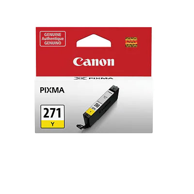 Genuine Canon CLI-271 Yellow Standard Yield Ink Cartridge (0393C001)