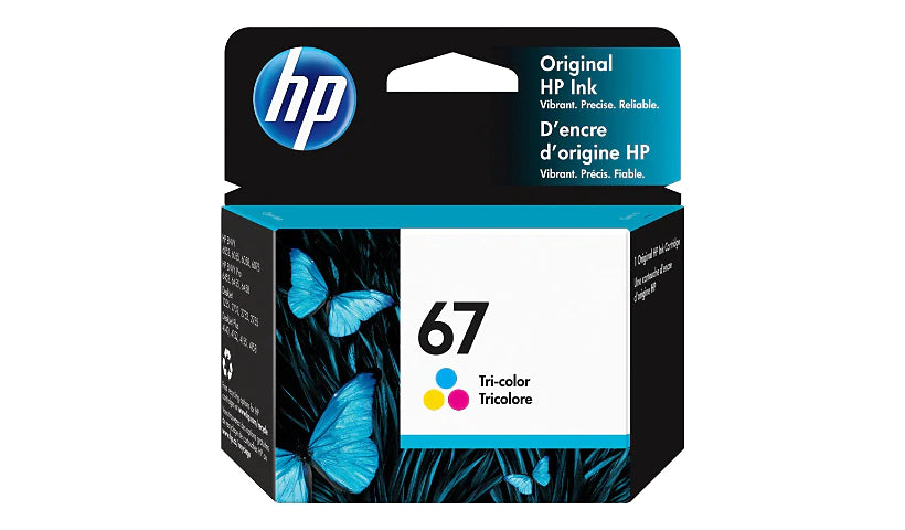 Genuine HP 67 Tri-Color Standard Yield Ink Cartridge 3YM55AN
