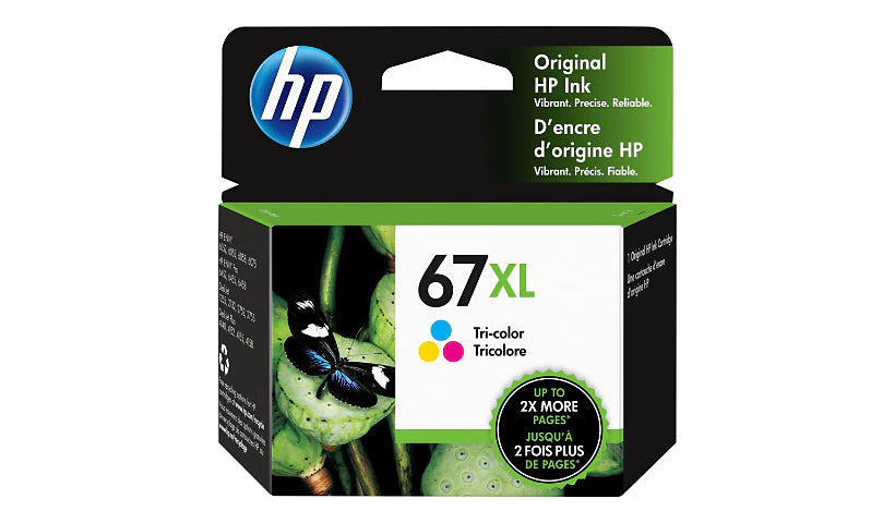 Genuine HP 67XL Tri-Color High Yield Ink Cartridge 3YM58AN