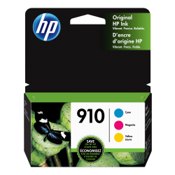 Genuine HP 910 Cyan/Magenta/Yellow Standard Yield Ink Cartridge 3YN97AN