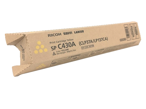 Genuine Ricoh 821106 Yellow Toner Cartridge SP C430A (CLP37A/LP137CA)