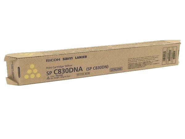 Genuine Ricoh 821182 Yellow Toner Cartridge SP C830DNA