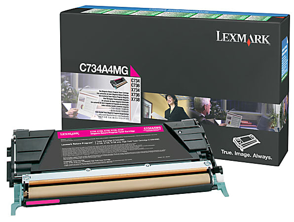 Genuine Lexmark C734A4MG Return Program Magenta Toner Cartridge
