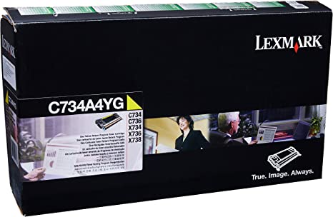 Genuine Lexmark C734A4YG Return Program Yellow Toner Cartridge