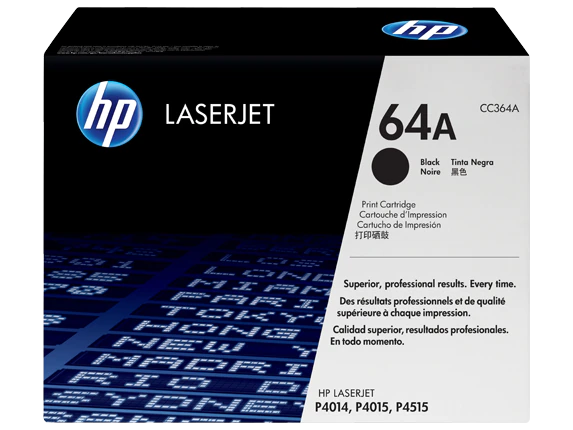 Genuine HP 64A Standard Yield Black Toner Cartridge CC364A