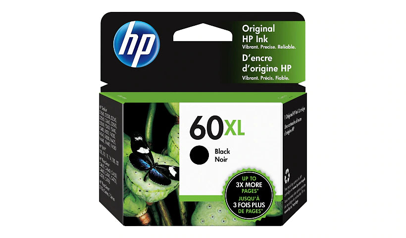 Genuine HP 60XL Black High Yield Ink Cartridge CC641WN