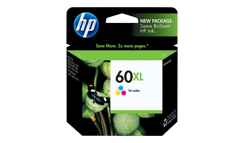 Genuine HP 60XL Tri-Color High Yield Ink Cartridge CC644WN