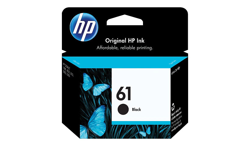 Genuine HP 61 Black Standard Yield Ink Cartridge CH561WN