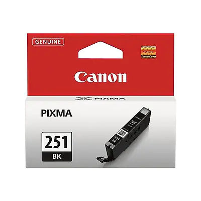 Genuine Canon CLI-251 Black Standard Yield Ink Cartridge (6513B001)
