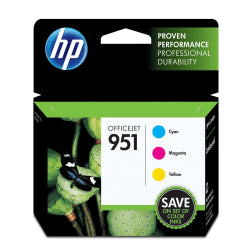Genuine HP 951 Cyan/Magenta/Yellow Standard Yield Ink Cartridge 3/pack CR314FN