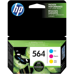 Genuine HP 564 Cyan/Magenta/Yellow Standard Yield Ink Cartridge N9H57FN