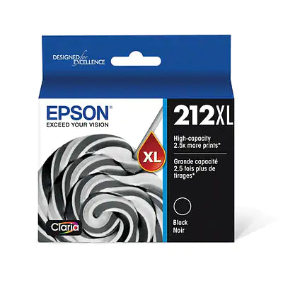 Genuine Epson 212XL Black High Yield Ink Cartridge T212XL120