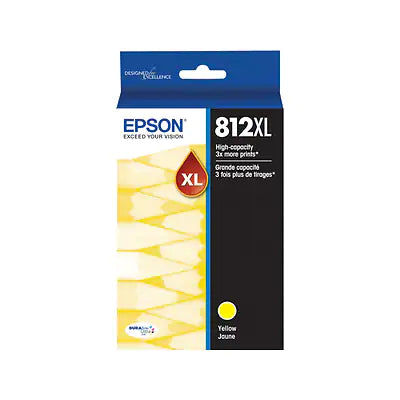 Genuine Epson T812XL Yellow High Yield Ink Cartridge T812XL420